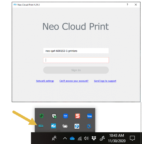 Set up Neo Cloud Print – IDEXX Neo