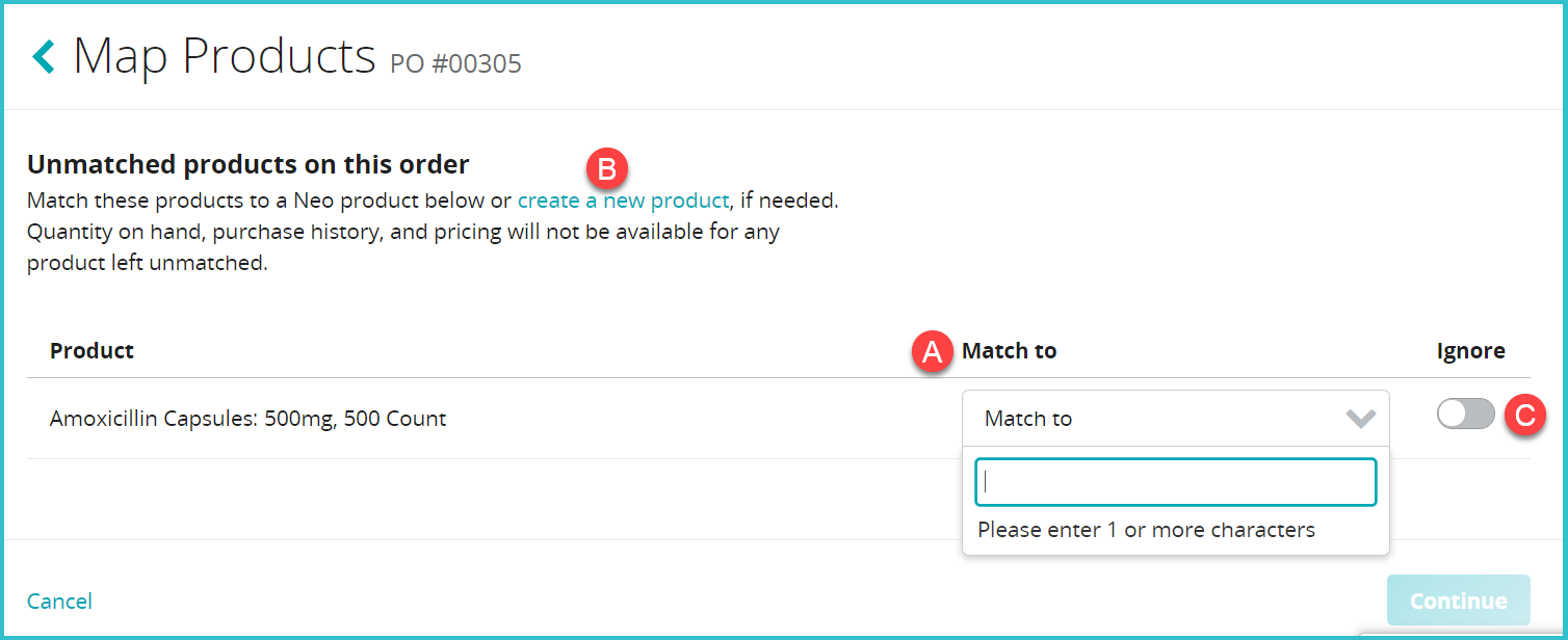 Receive a purchase order and update prices – IDEXX Neo