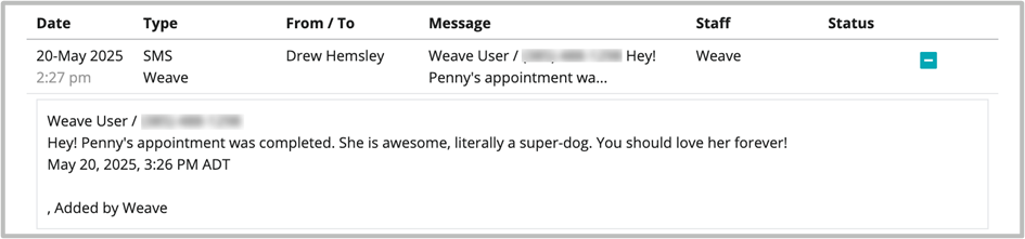 weave sms in comm log.png